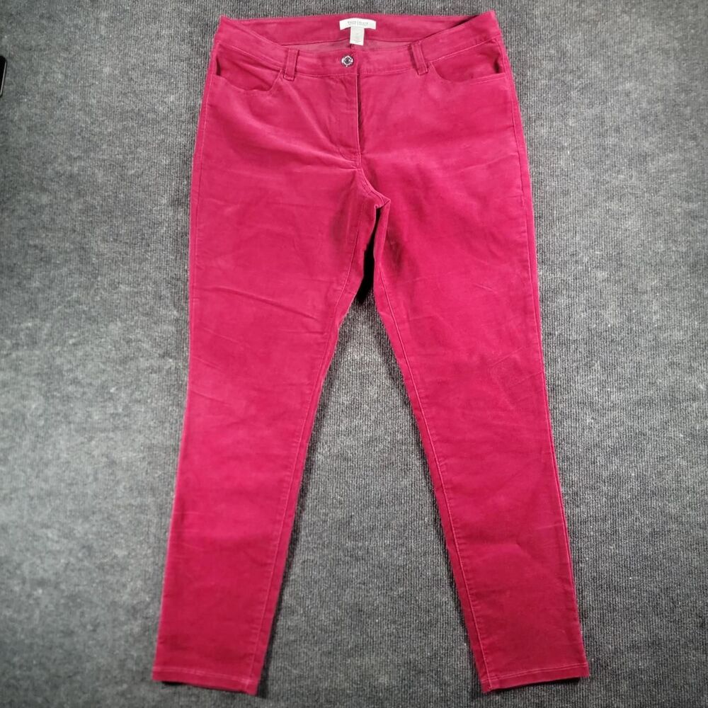 White-house-black-market Women's Red and Burgundy Trousers